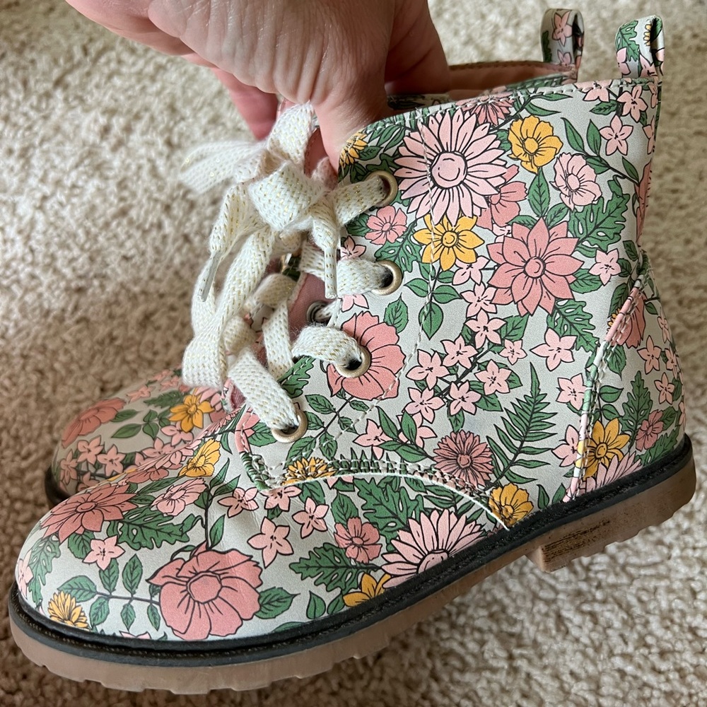 Floral Cat and Jack Boots